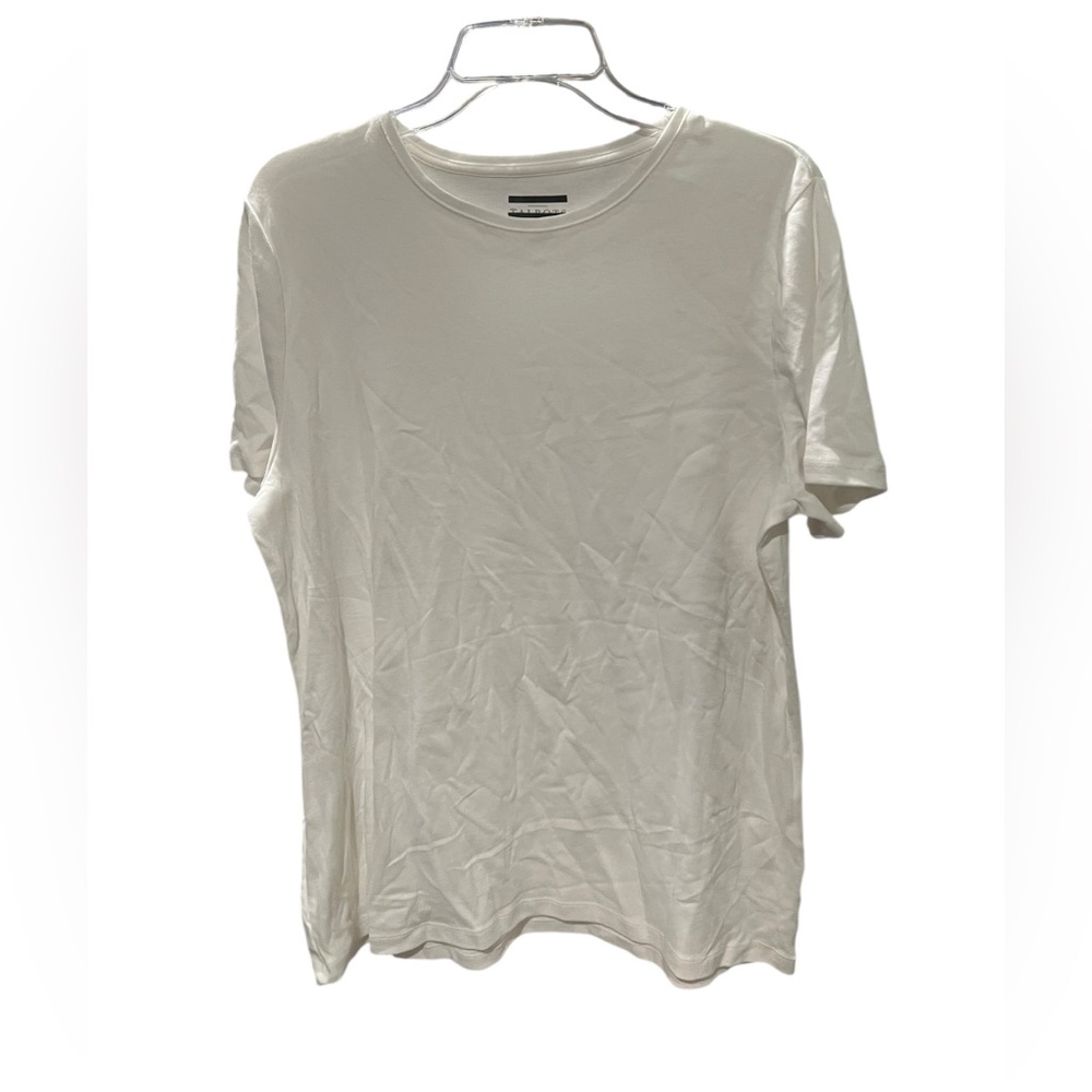Talbots White Pima Cotton Crew Neck Tee – Size XL